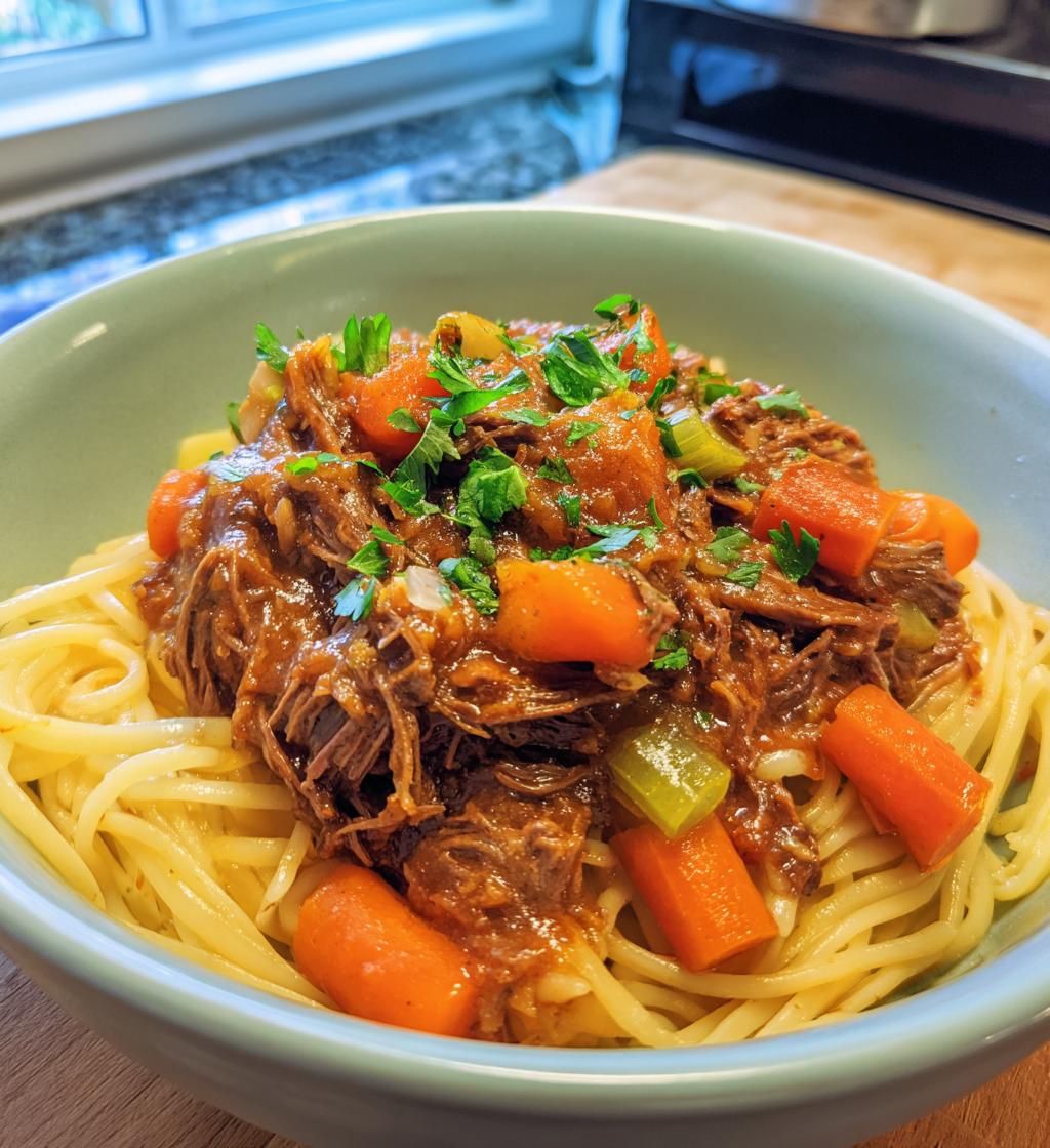 slow cooker beef ragu