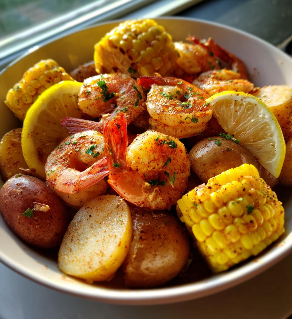 slow cooker southern shrimp boil - detail 1