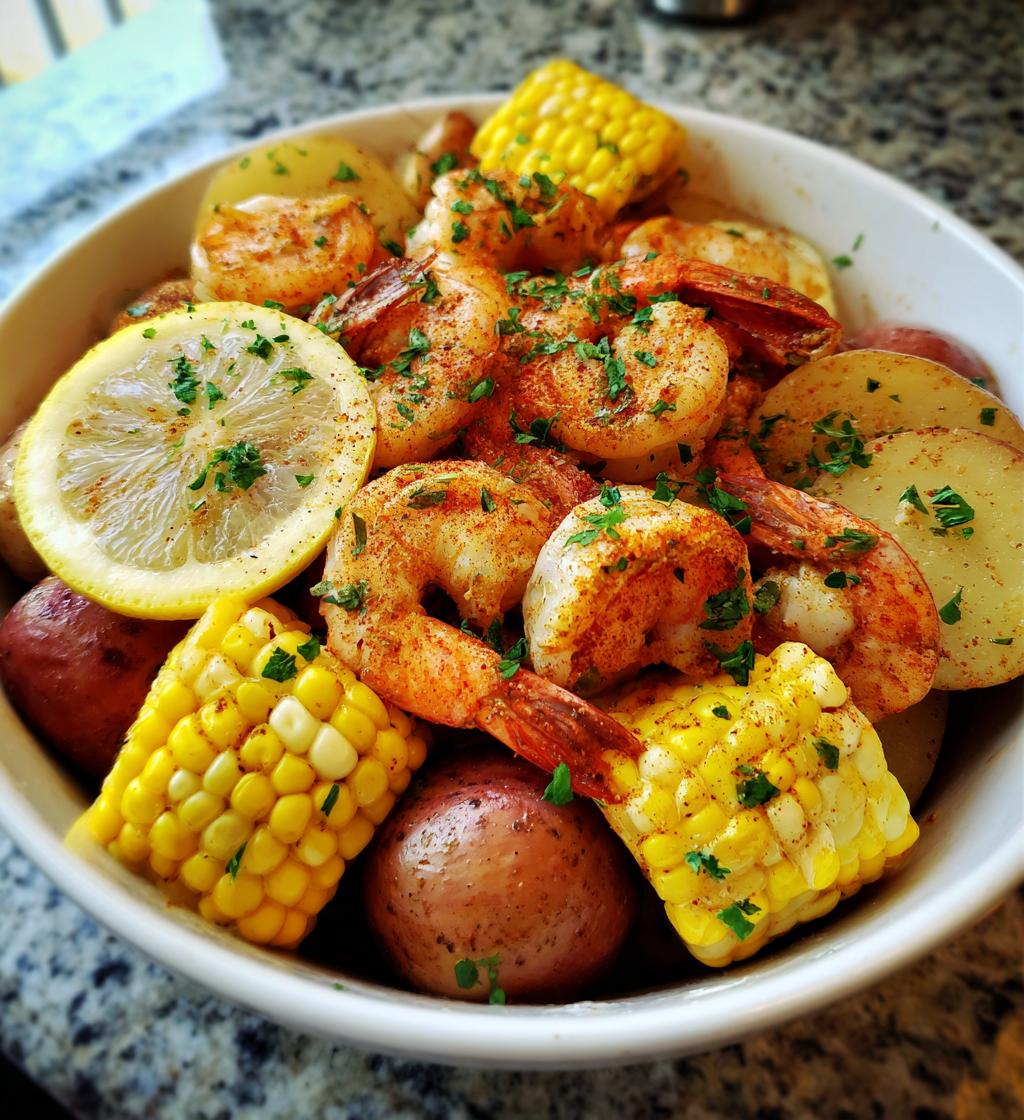 slow cooker southern shrimp boil