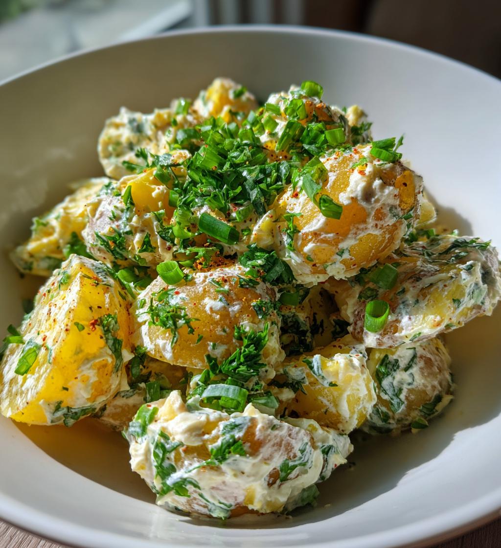 smashed potato salad