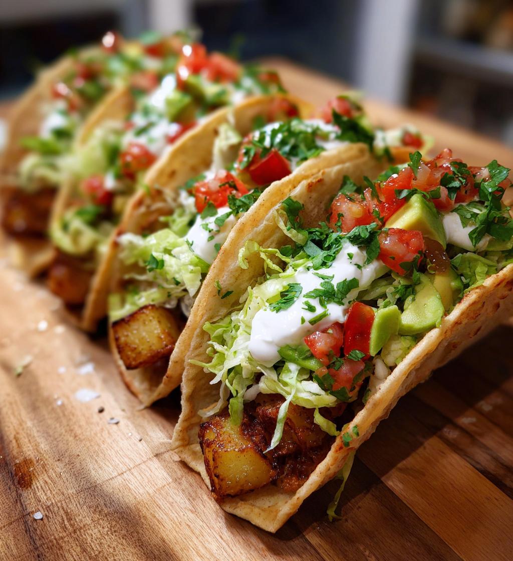 smashed potato tacos - detail 1