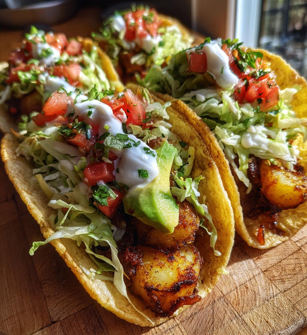 smashed potato tacos