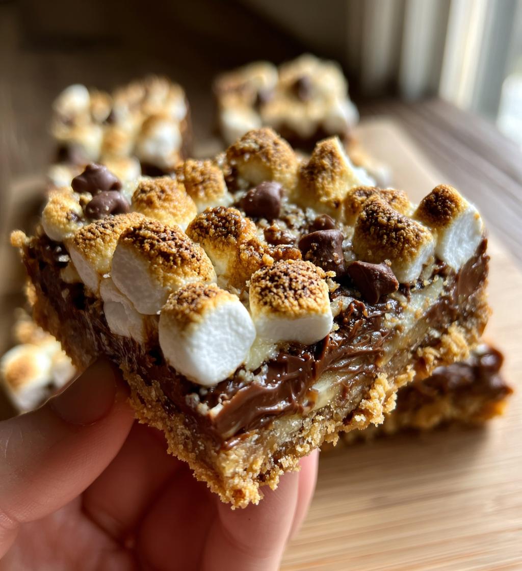 smores bars - detail 1