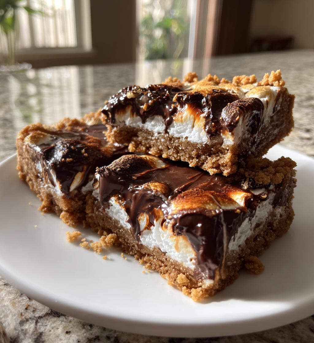 smores cookie bars - detail 1