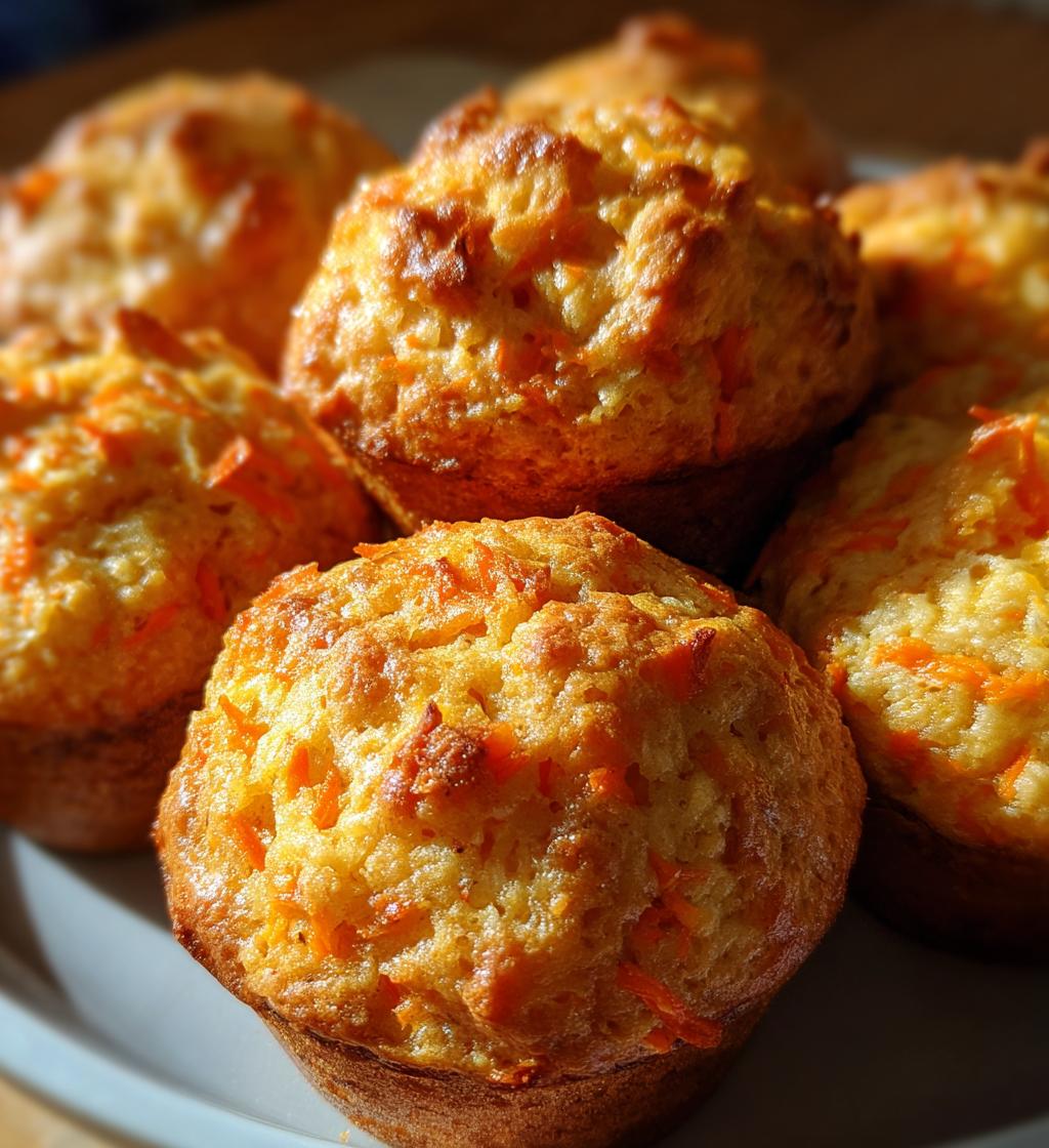 soft moist carrot muffins - detail 1
