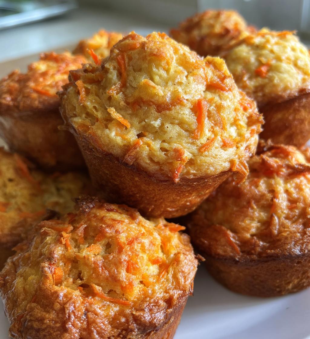 soft moist carrot muffins