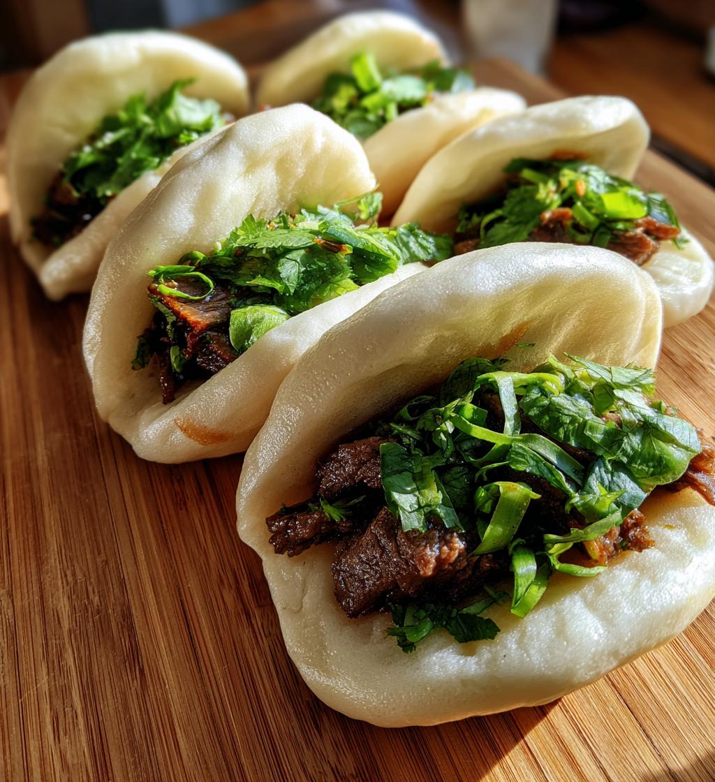 soft steamed beef buns