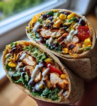 southwest grilled chicken wraps