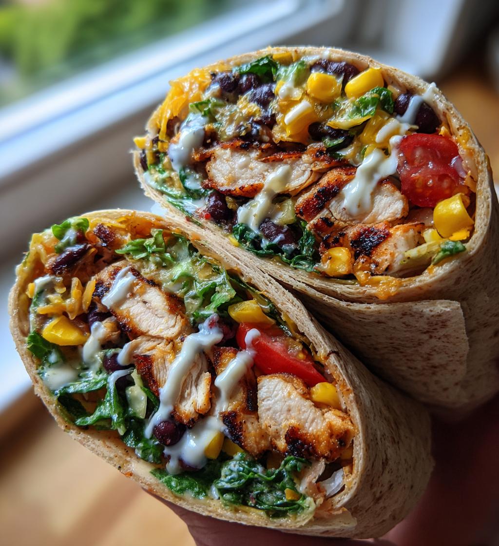southwest grilled chicken wraps