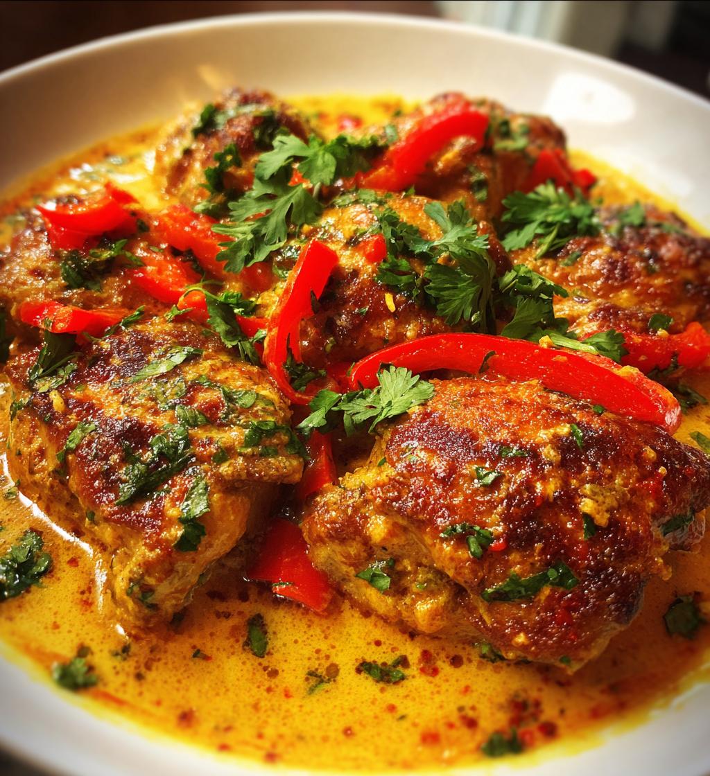 spicy brazilian coconut chicken - detail 1