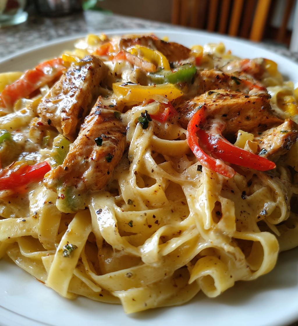 spicy cajun chicken fettuccine