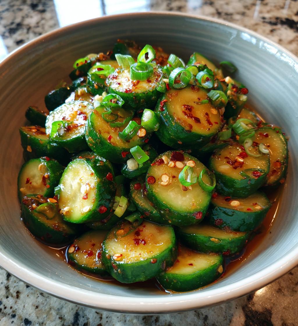 spicy cucumber salad - detail 1