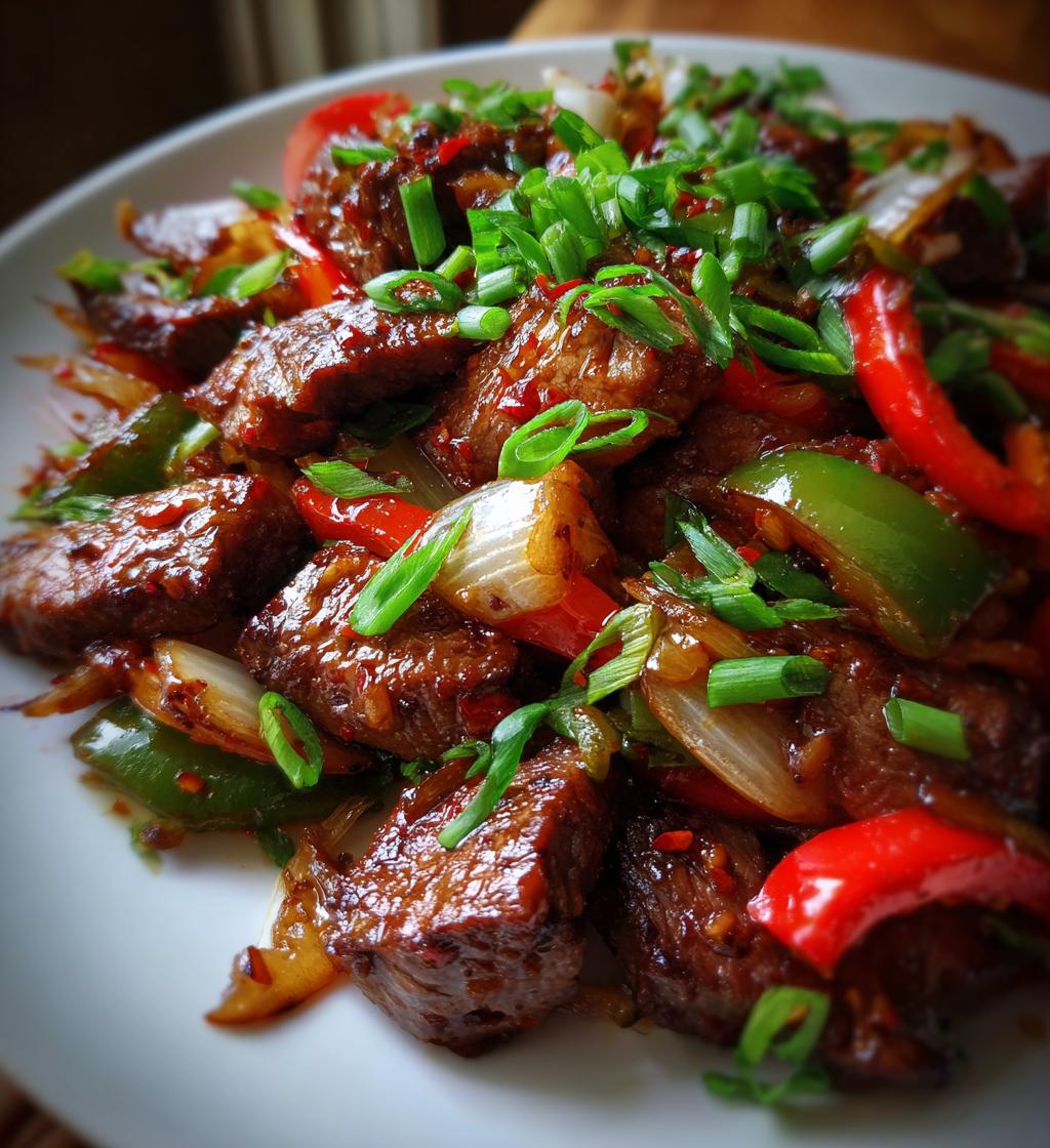 spicy firecracker beef - detail 1