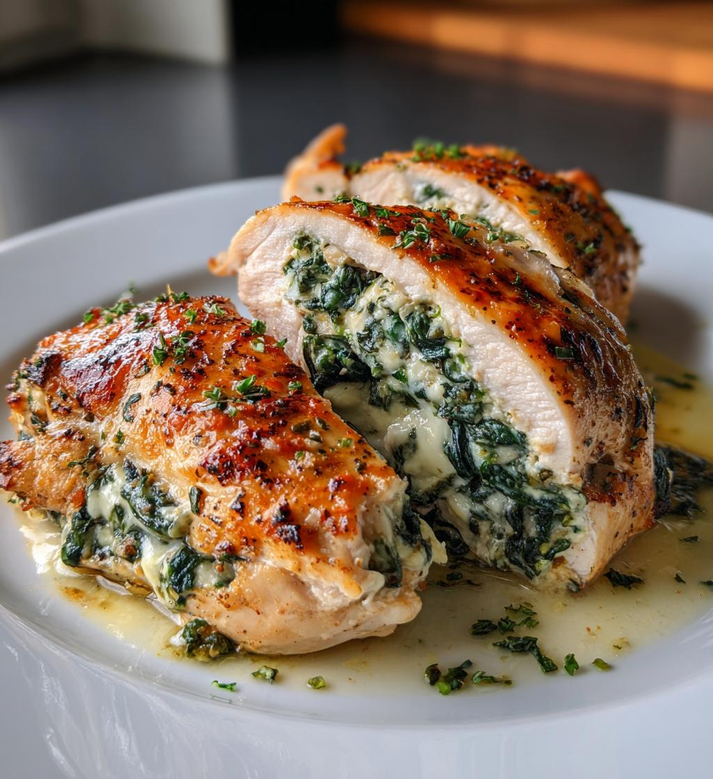 spinach stuffed chicken
