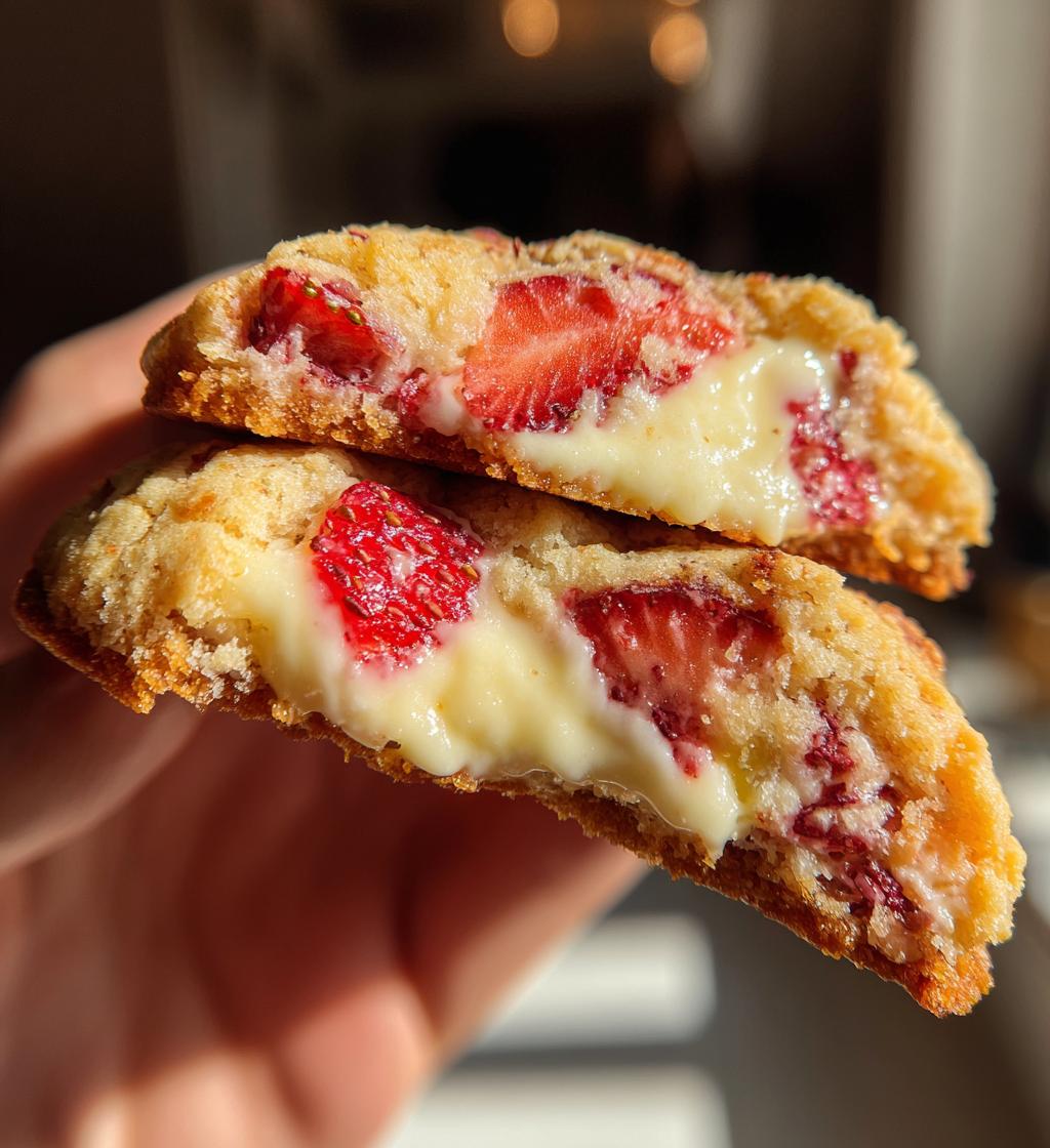 strawberry cheesecake cookies