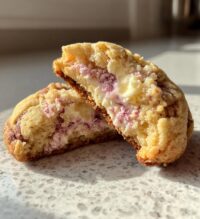 strawberry crunch cheesecake stuffed cookies