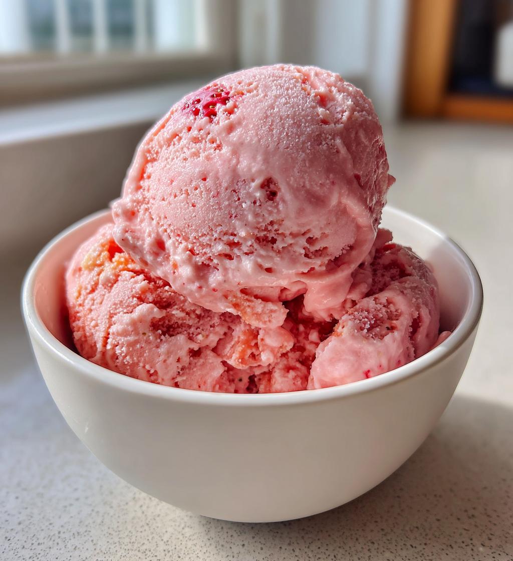 strawberry frozen yogurt