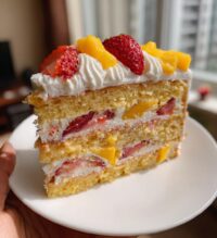 strawberry mango cake