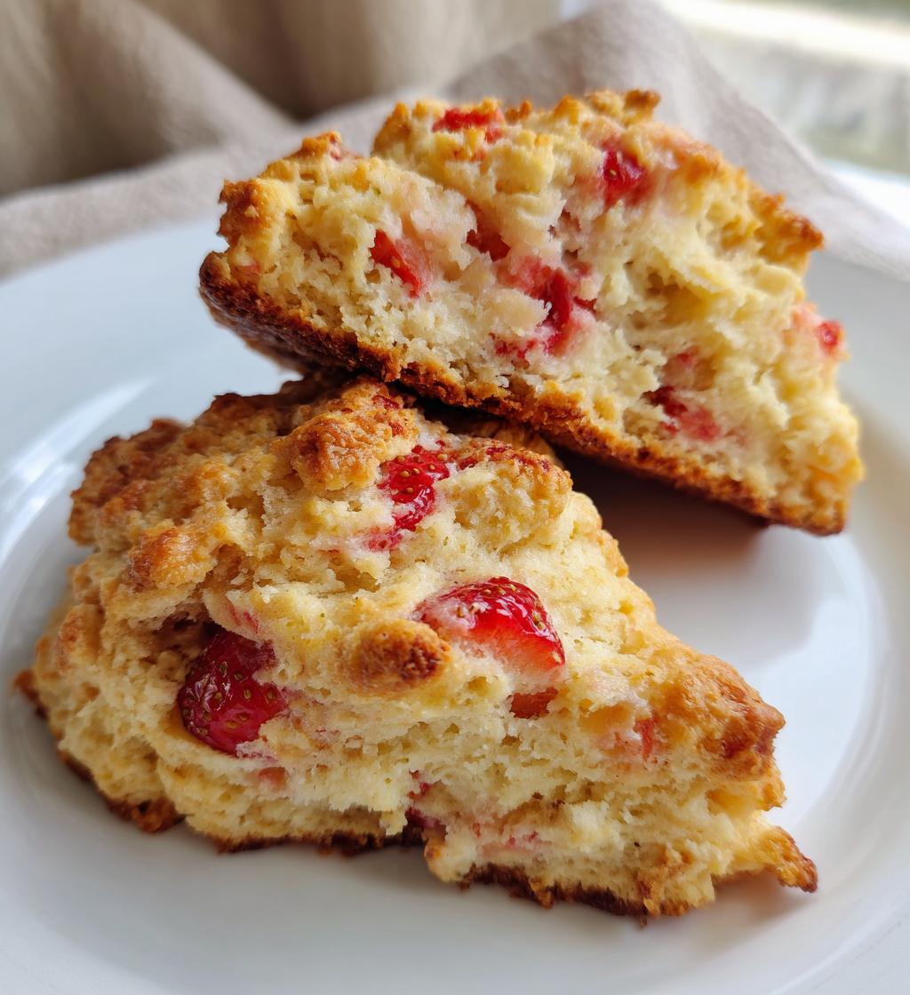 strawberry scones - detail 1