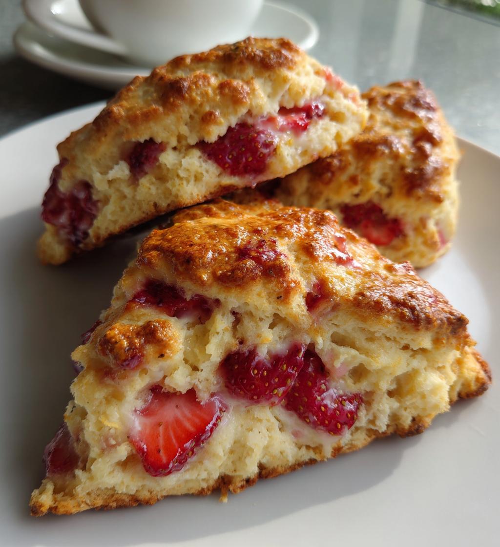 strawberry scones
