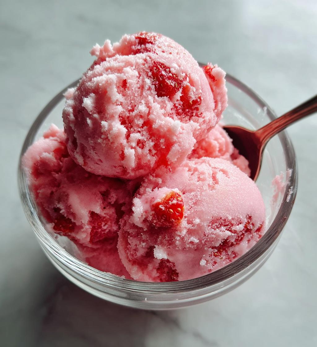 strawberry sorbet recipe