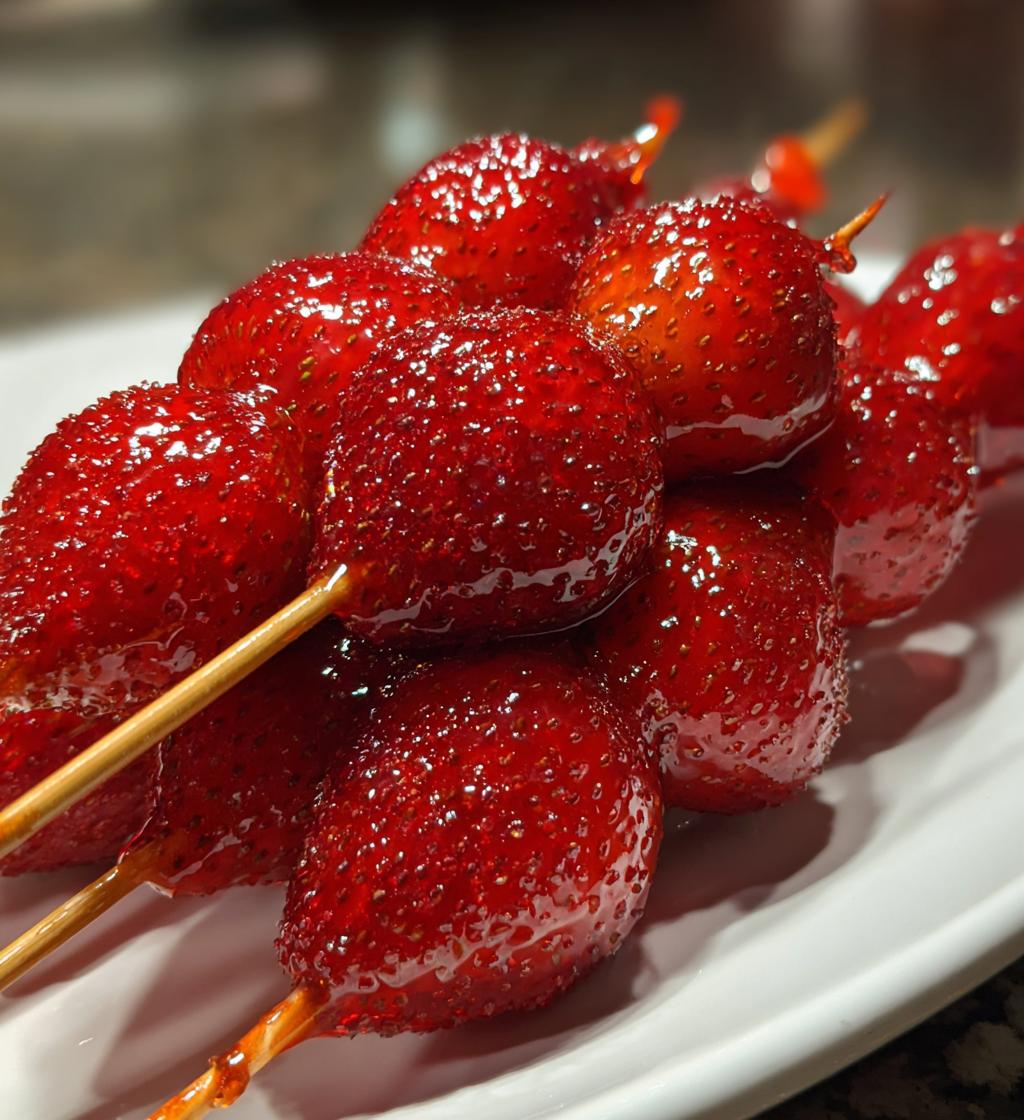 strawberry tanghulu - detail 1
