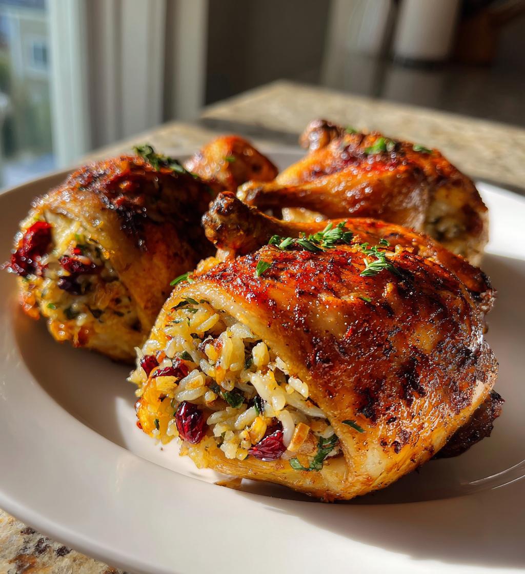 stuffed cornish game hens - detail 1