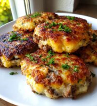 stuffed potato cakes meat mushrooms