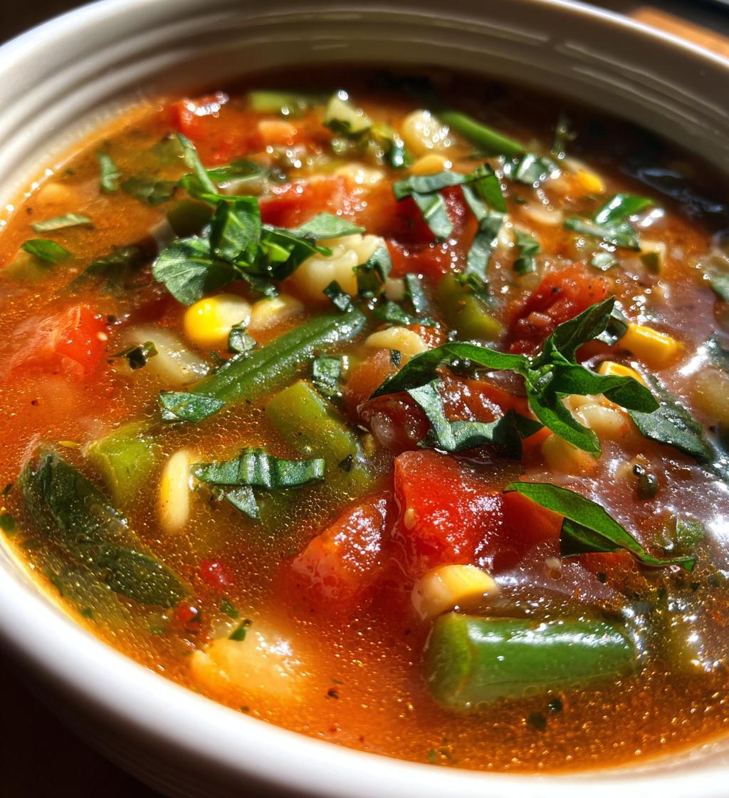 summer minestrone recipe - detail 1