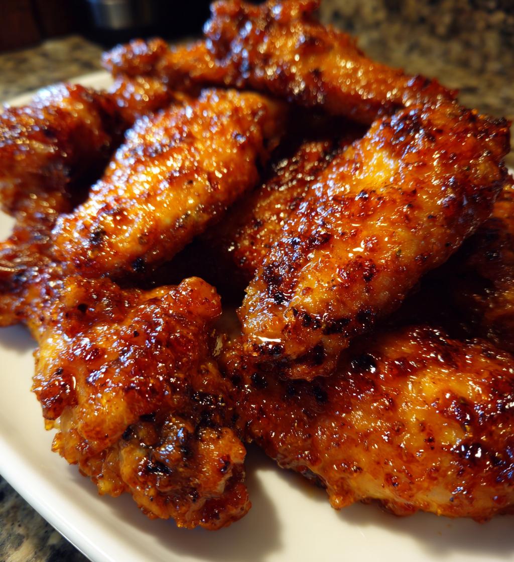 sweet and spicy chicken wings - detail 1
