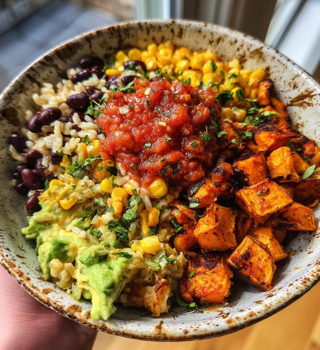 sweet potato burrito bowl