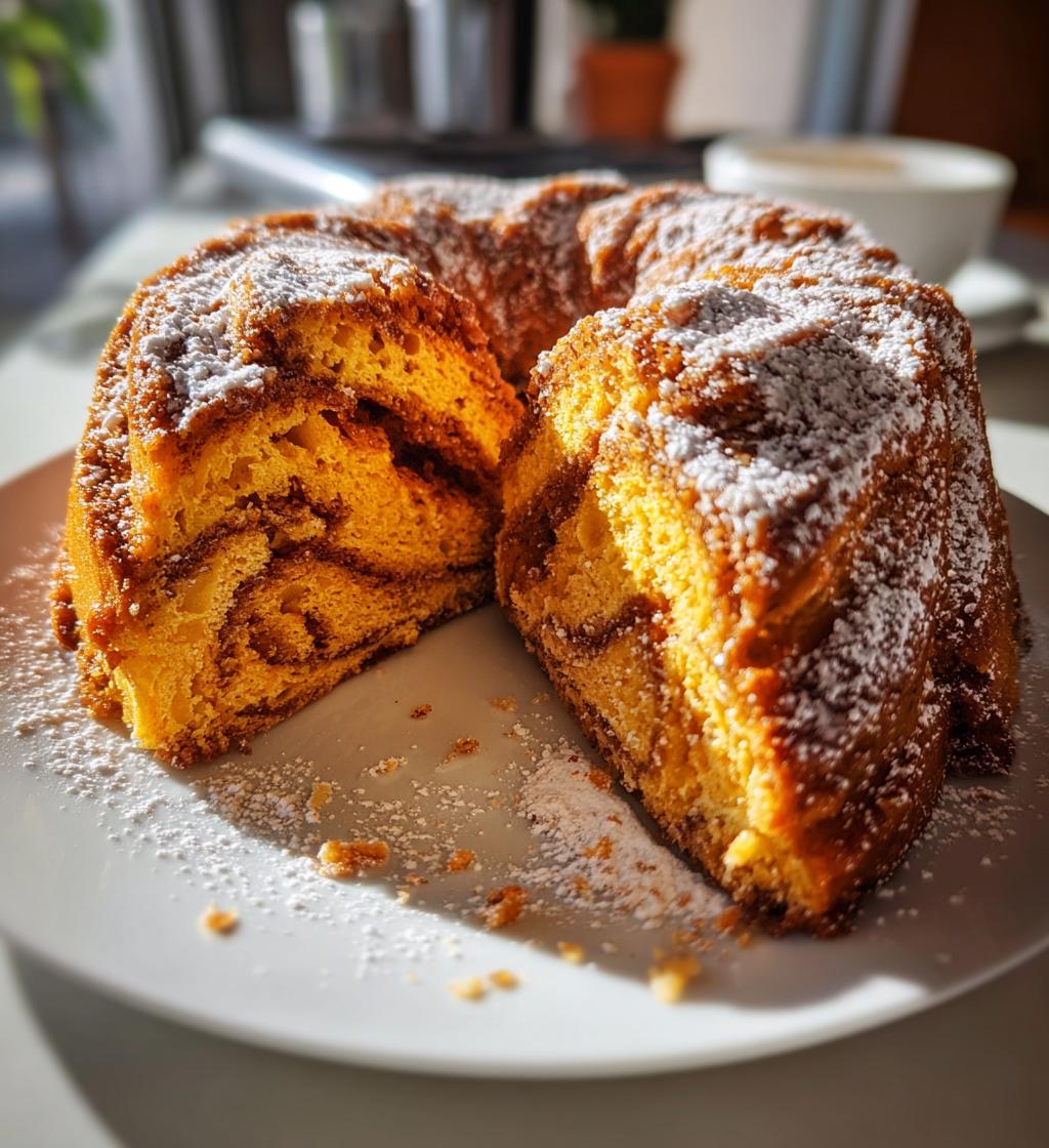 sweet potato cinnamon roll cake