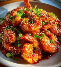 sweet spicy gochujang shrimp
