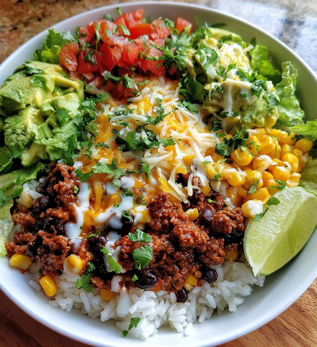 taco rice bowl