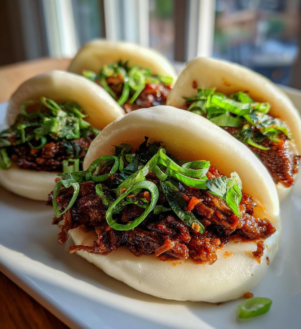 tender beef bao buns - detail 1
