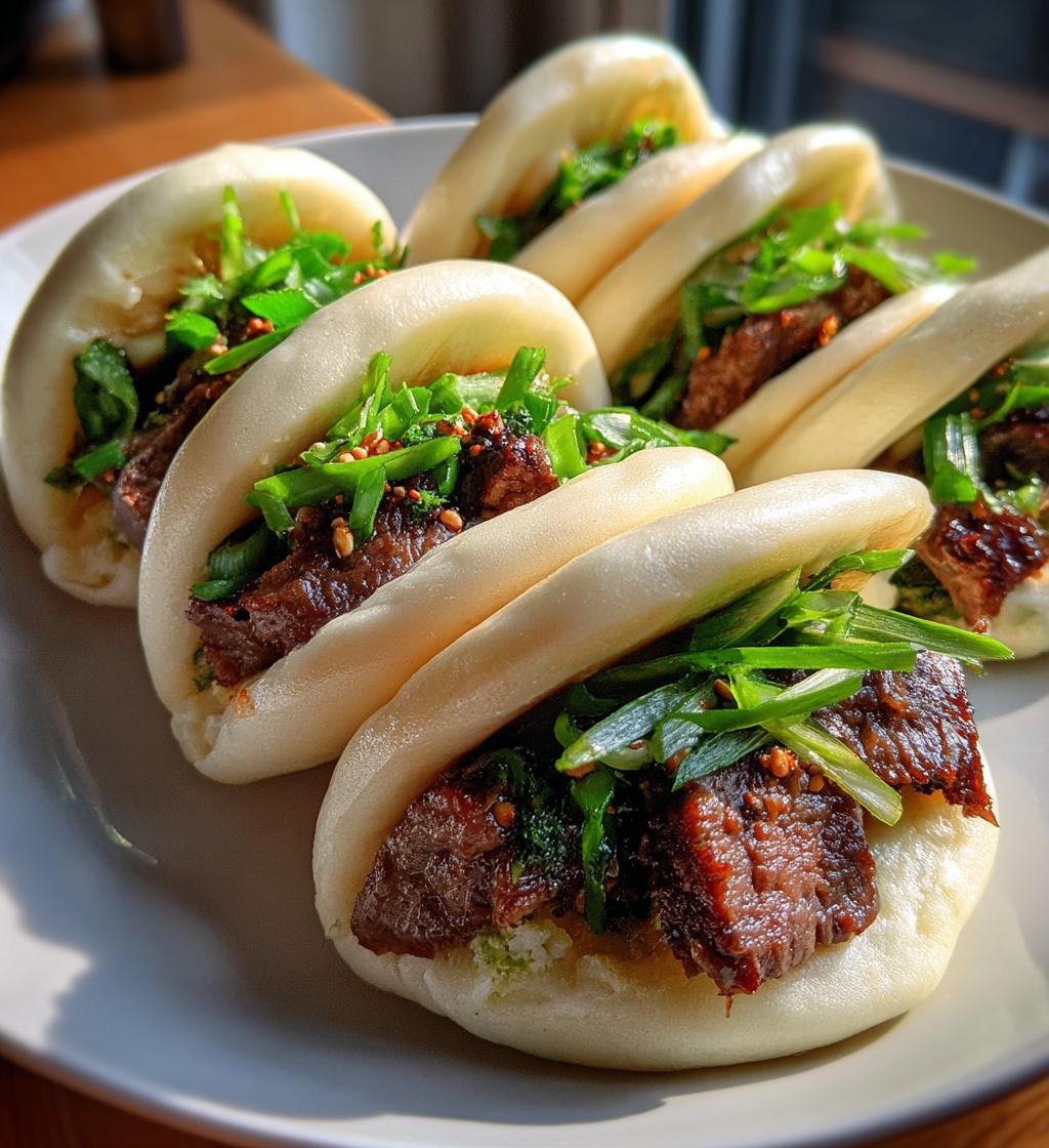 tender beef bao buns - detail 1