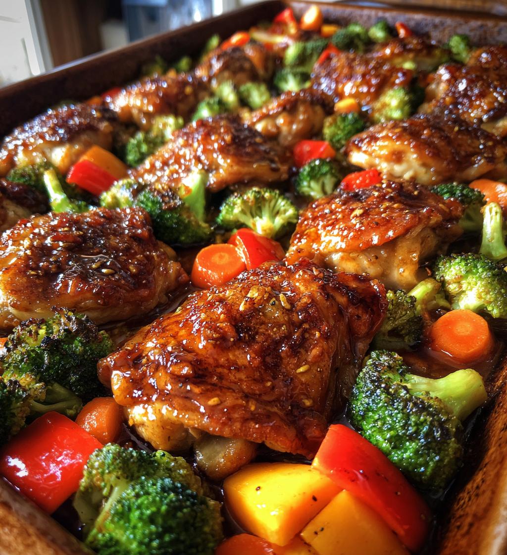 teriyaki chicken sheet pan supper - detail 1