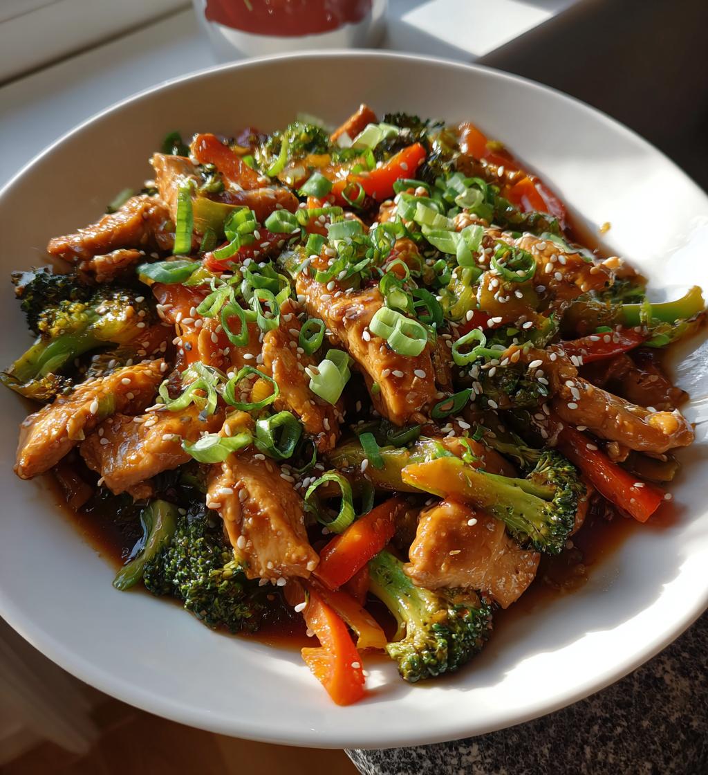 teriyaki chicken stir fry - detail 1