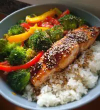teriyaki salmon bowl
