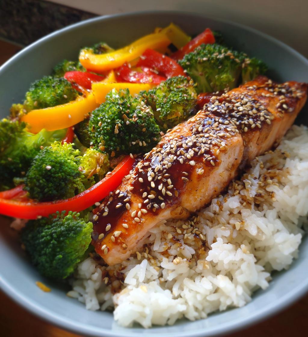 teriyaki salmon bowl