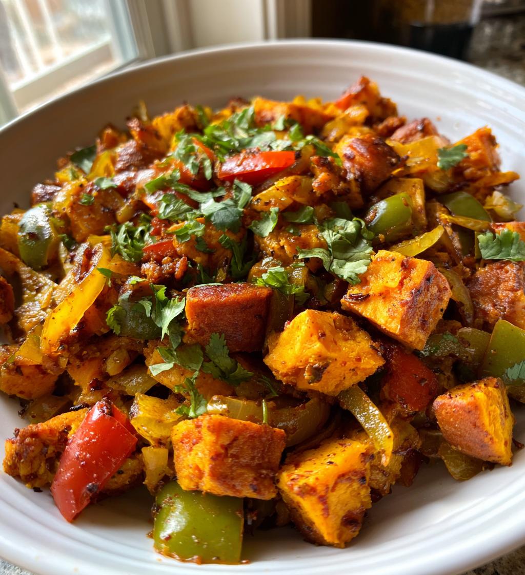 tex mex sweet potato hash - detail 1