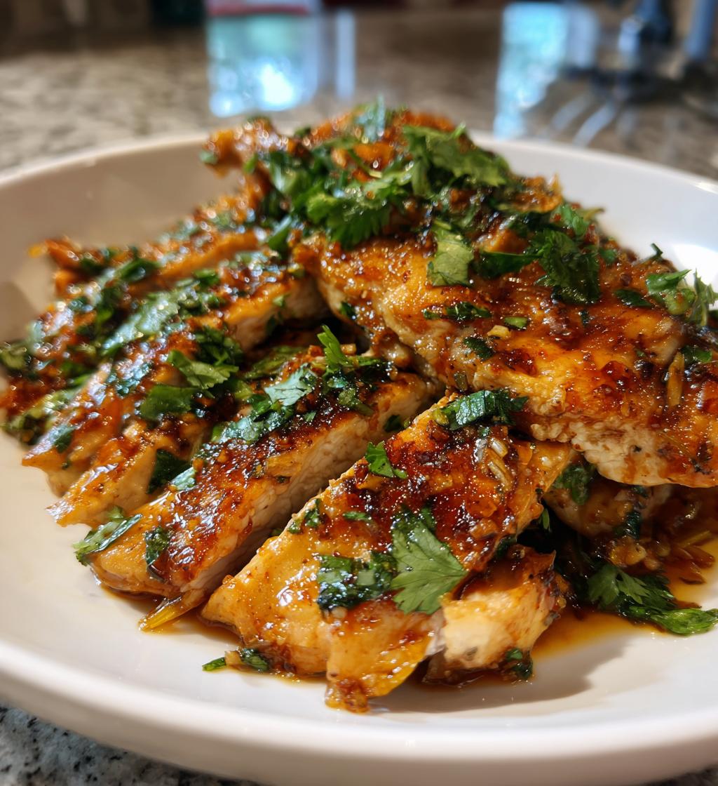 thai lemongrass chicken - detail 1