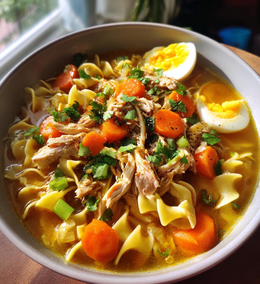 the coziest chicken noodle soup - detail 1