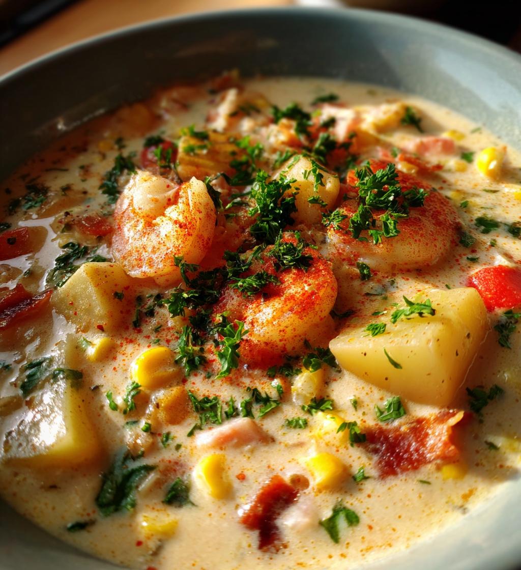 thick and creamy seafood chowder recipe - detail 1