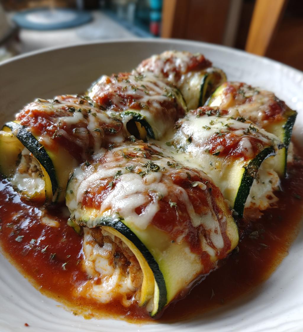 three cheese zucchini rollatini - detail 1