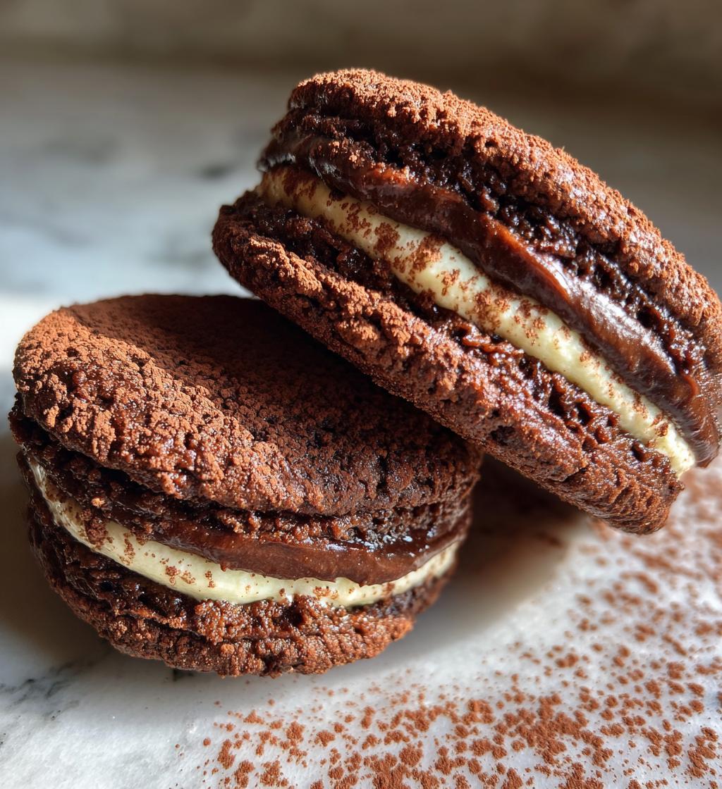 tiramisu sandwich cookies