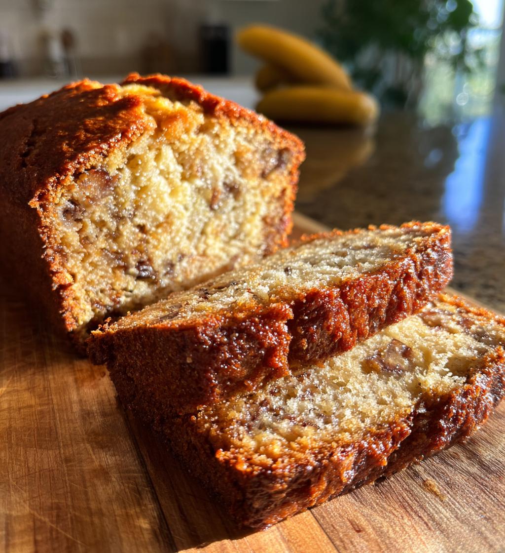 toffee banana rum bread - detail 1