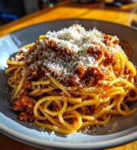 turkey bolognese spaghetti