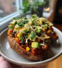 turkey taco stuffed sweet potatoes
