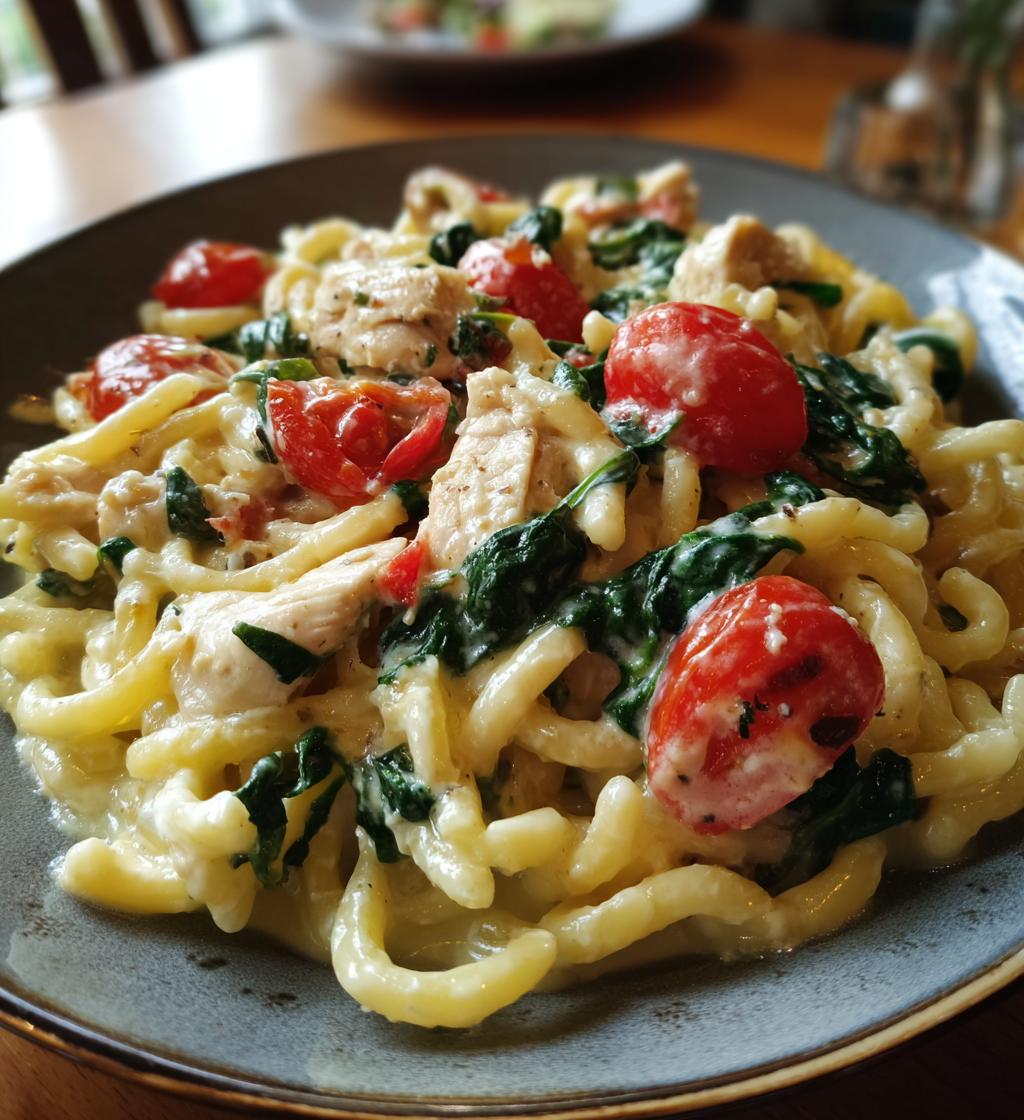 tuscan chicken pasta with cottage cheese